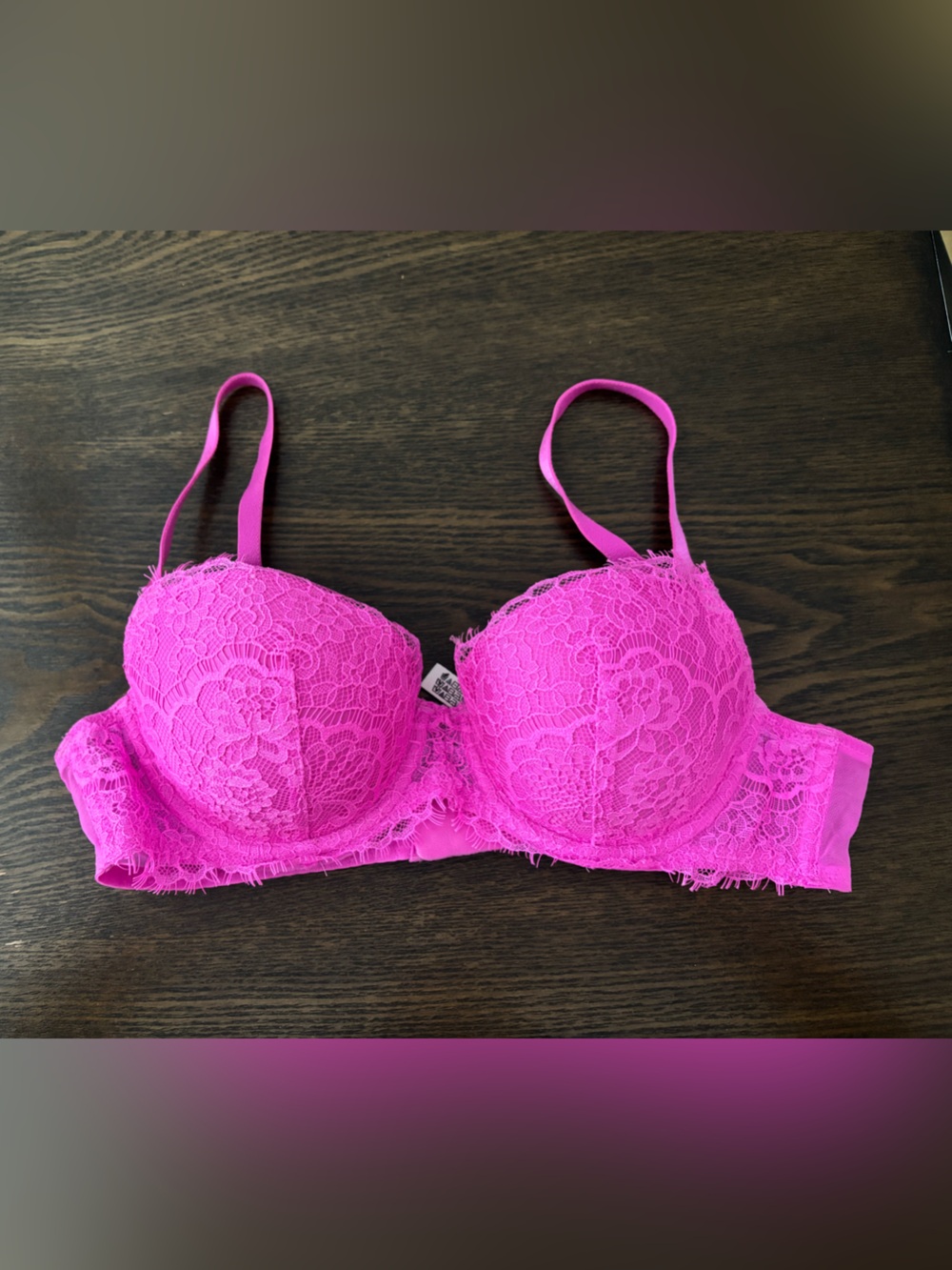 Victoria's Secret Bright Pink Lightly Lined Demi Bra